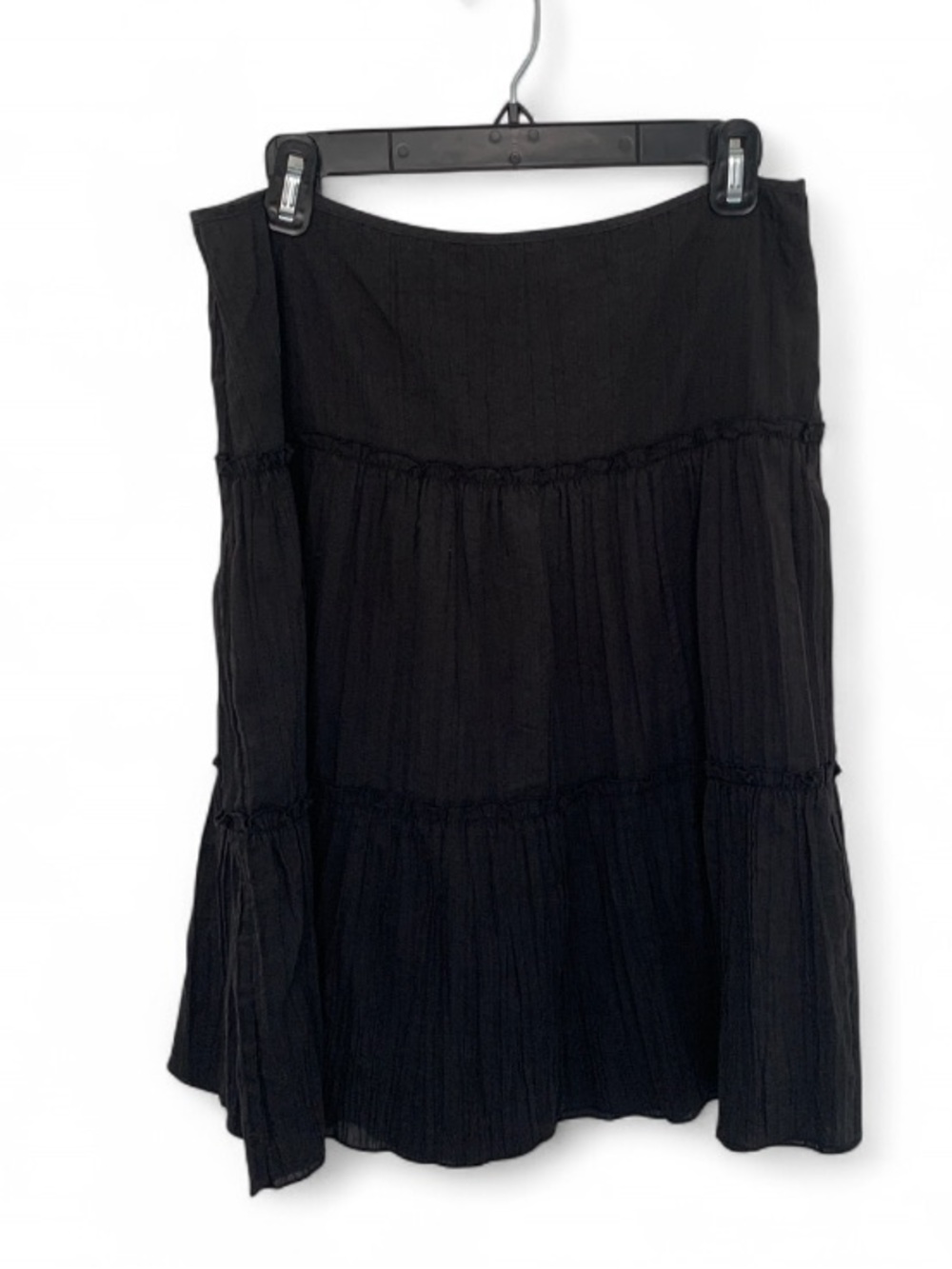 Y2K BCBGMaxAzria Black Tiered Boho Skirt